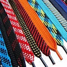 Polyester shoelaces
